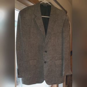 Stafford Men’s 40R Brown Tweed Wool Blend Suit Coat Tailored Business Blazer